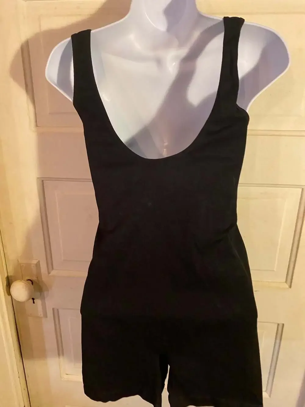 Fashion Nova Black Ribbed O-Ring Cutout Mini Dress